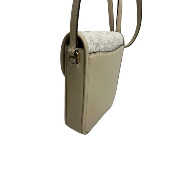 Coach Restored Tall Studio Crossbody Women's Shoulder Bag CA191 Brass/Chalk Ivo - Picture 6 of 16